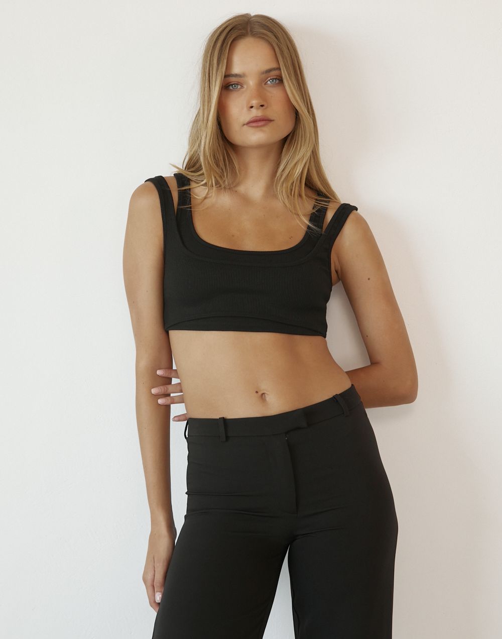 Kemble Crop Top (Black) sold by Charcoal Clothing