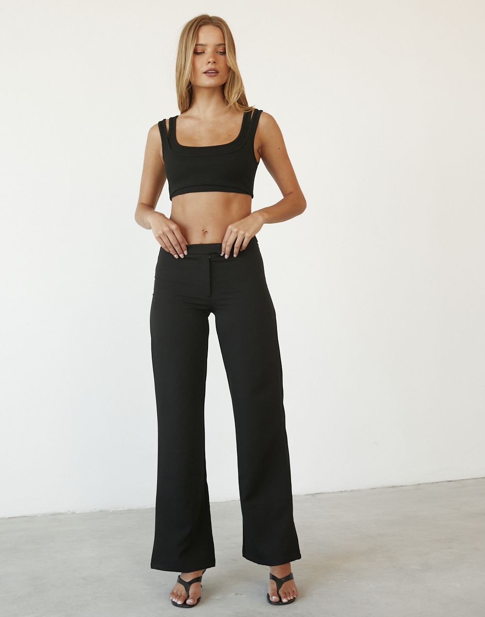 Kemble Crop Top (Black) sold by Charcoal Clothing product image thumbnail 5