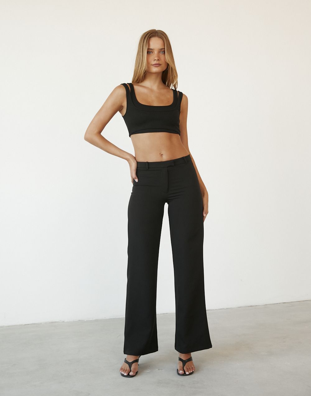 Kemble Crop Top (Black) sold by Charcoal Clothing product image thumbnail 2