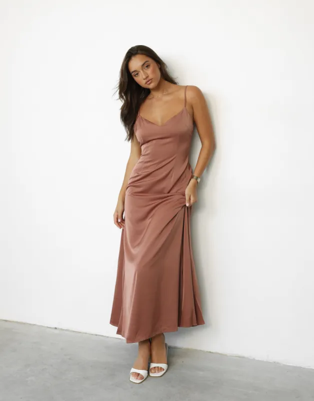 Isabella Maxi Dress (Dusty Rose) sold by Charcoal Clothing