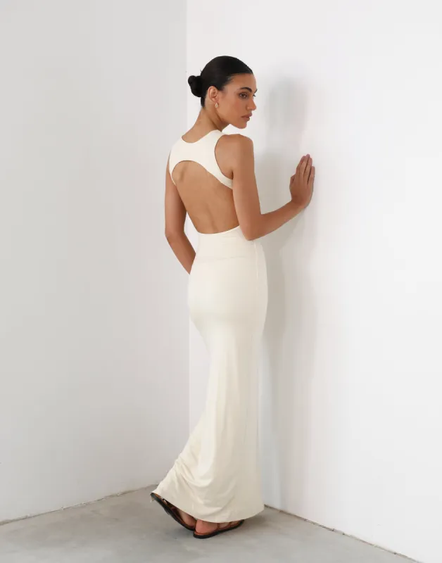 Forget It Maxi Dress (Cream) sold by Charcoal Clothing