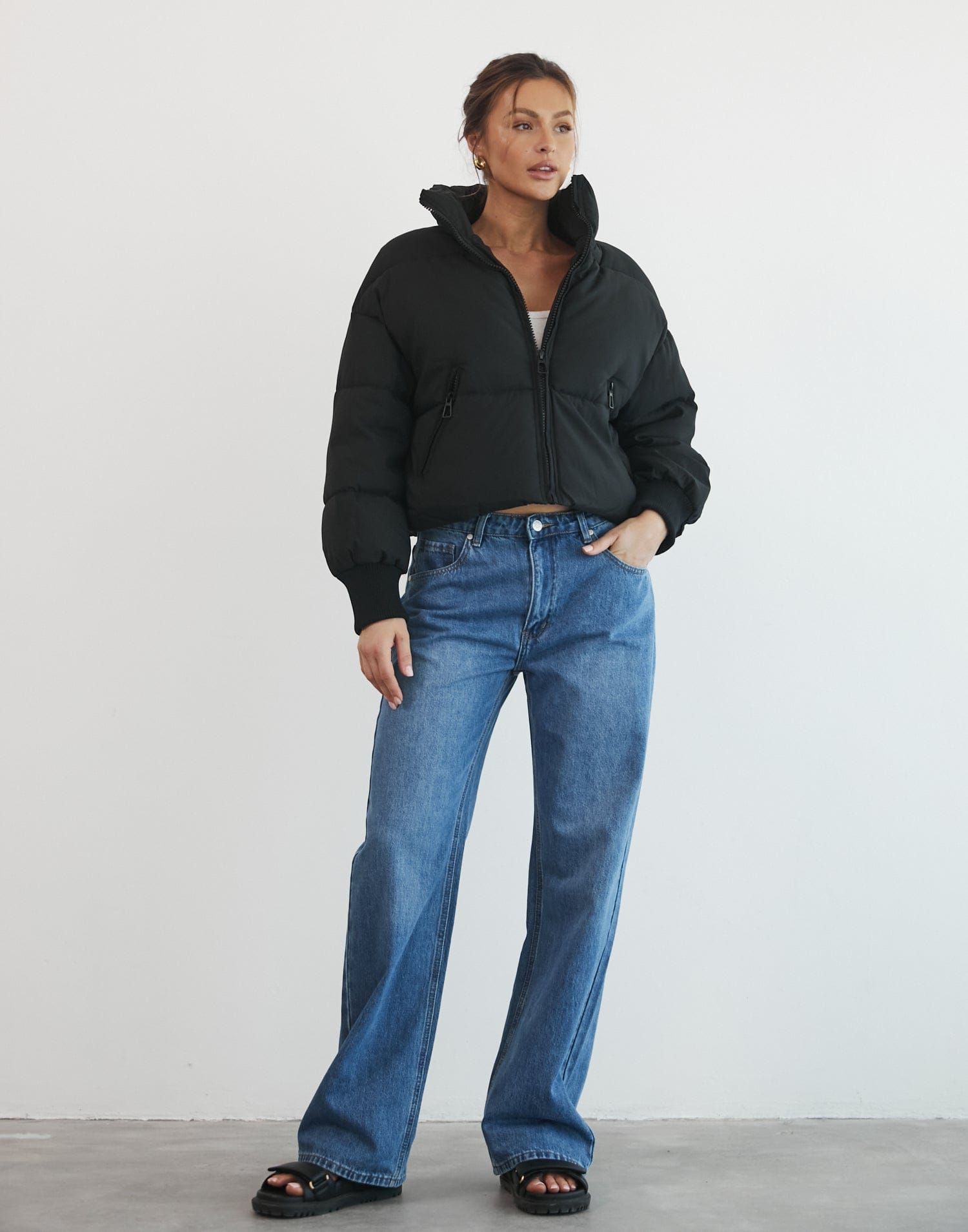 Louisiana Puffer Jacket (Black) sold by Charcoal Clothing product image thumbnail 3