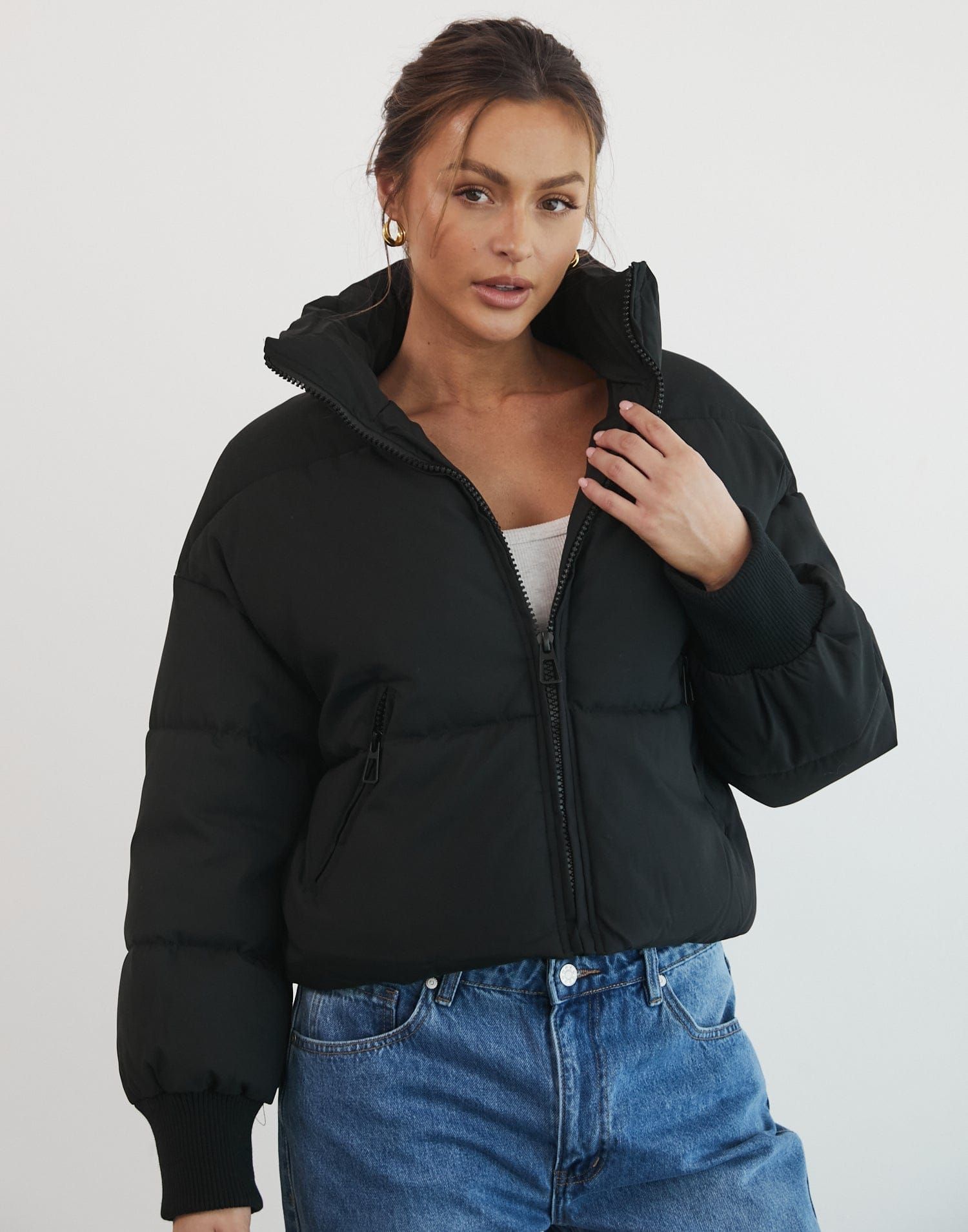 Louisiana Puffer Jacket (Black) sold by Charcoal Clothing product image thumbnail 2