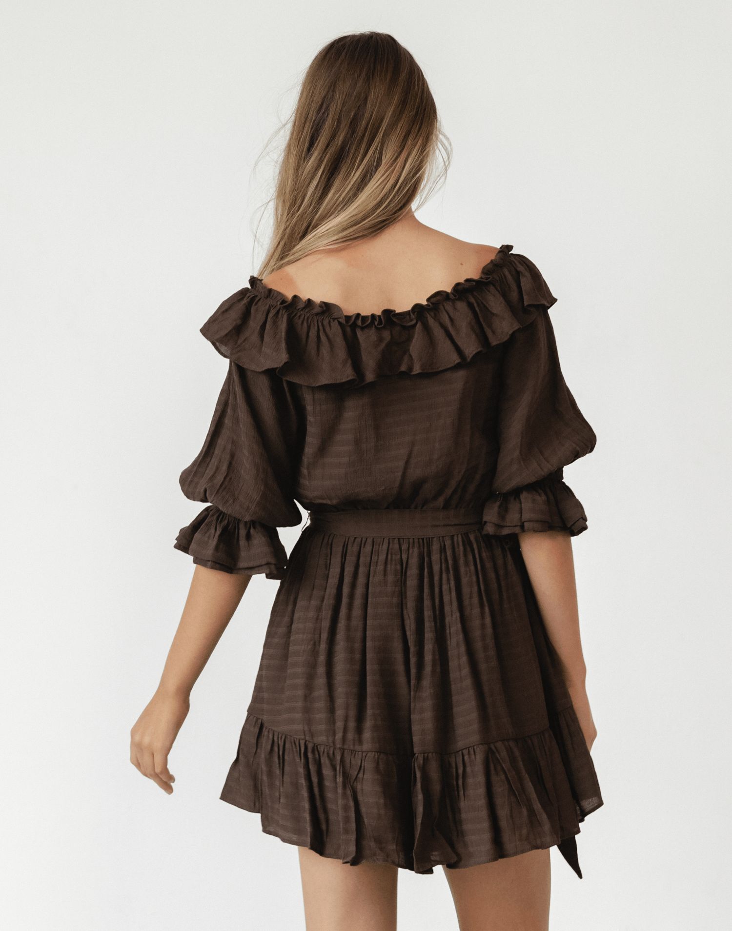 Allery Mini Dress (Brown) sold by Charcoal Clothing product image thumbnail 4