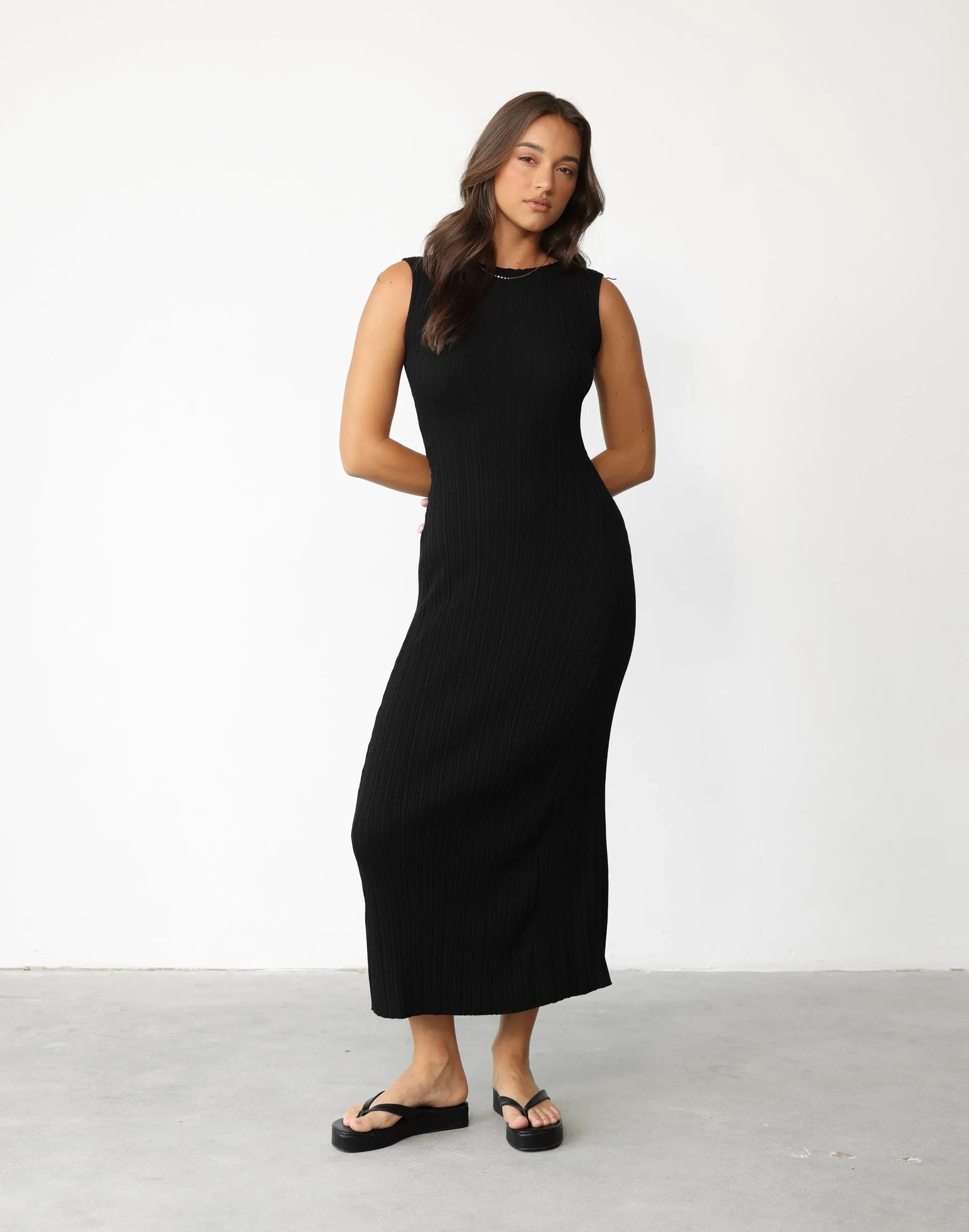Melissa Maxi Dress (Black) sold by Charcoal Clothing