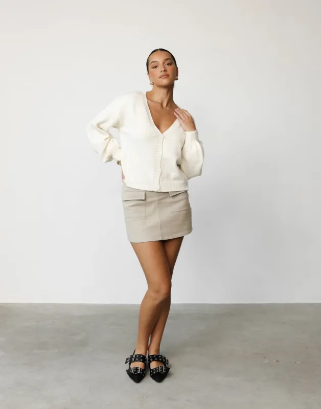 Ainara Cardigan (Cream) sold by Charcoal Clothing