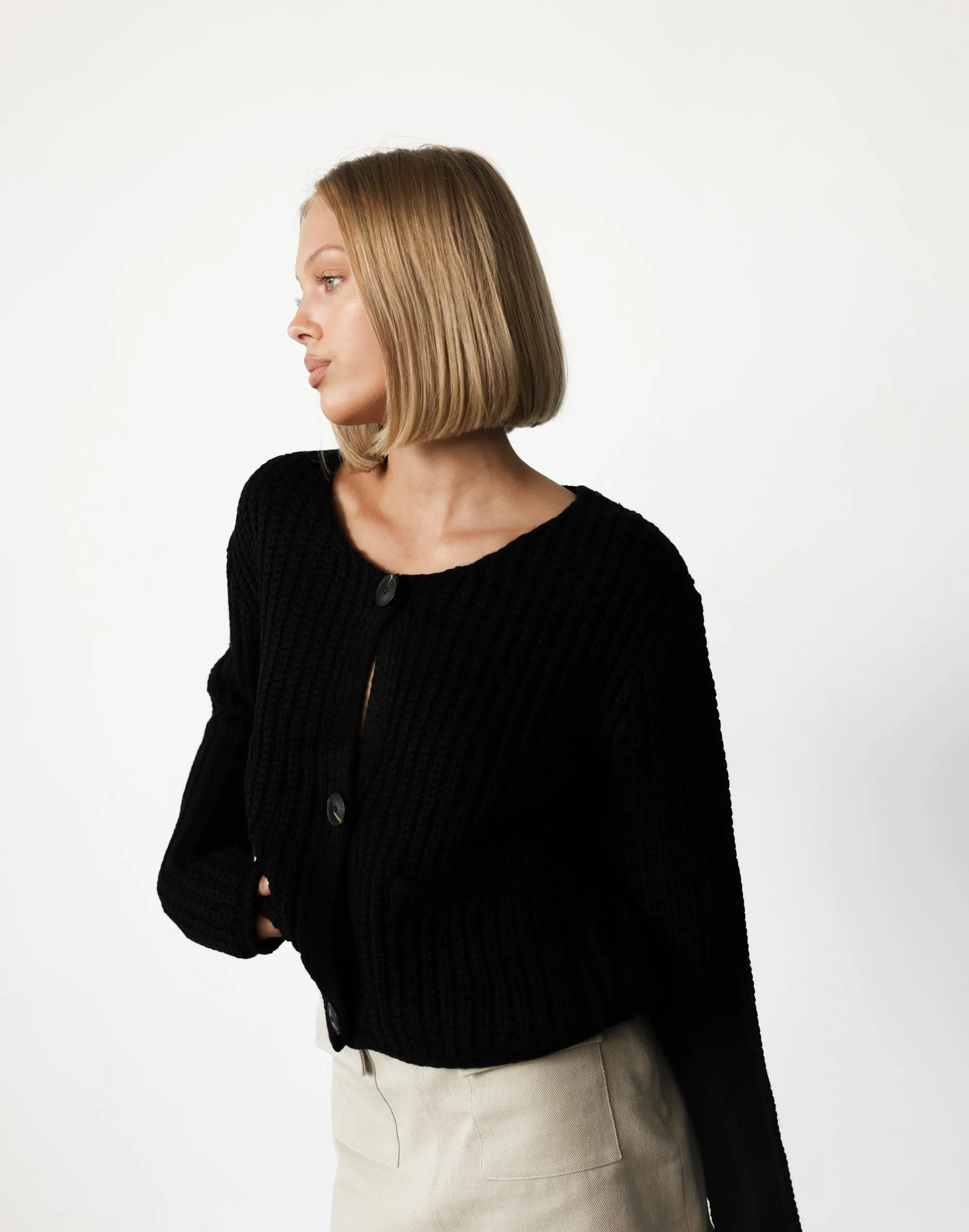 Zoe Cardigan (Black) sold by Charcoal Clothing product image thumbnail 4