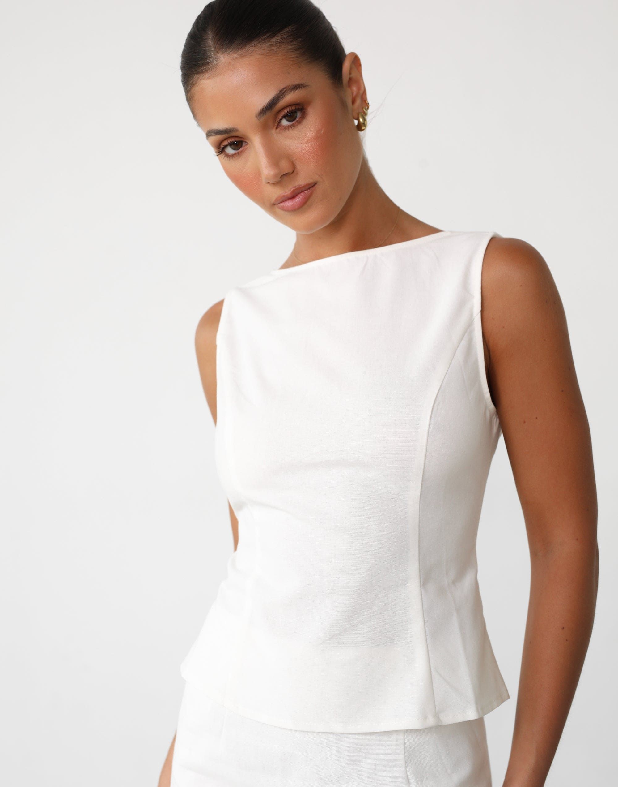 Adrianna Top (White) sold by Charcoal Clothing product image thumbnail 4