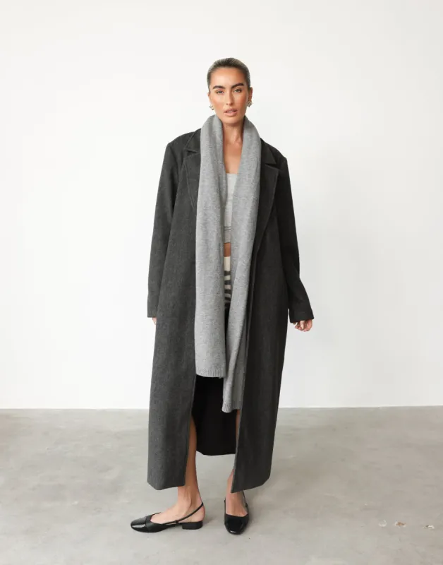 Abbey Trench Coat (Slate) sold by Charcoal Clothing