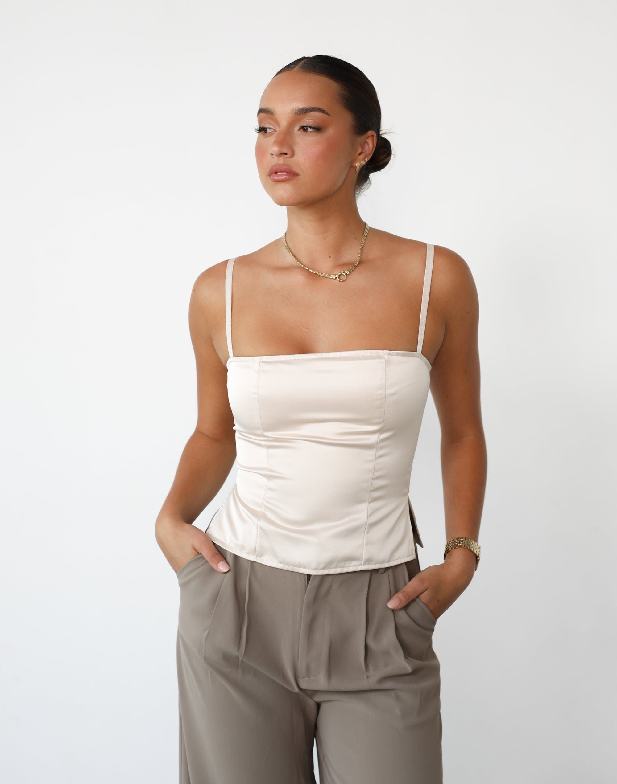 Butterfly Corset (Cream) - By Lioness sold by Charcoal Clothing