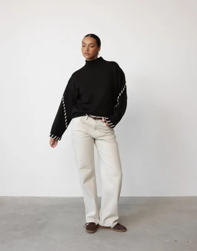 Tifanni Jumper (Dark Chocolate) sold by Charcoal Clothing