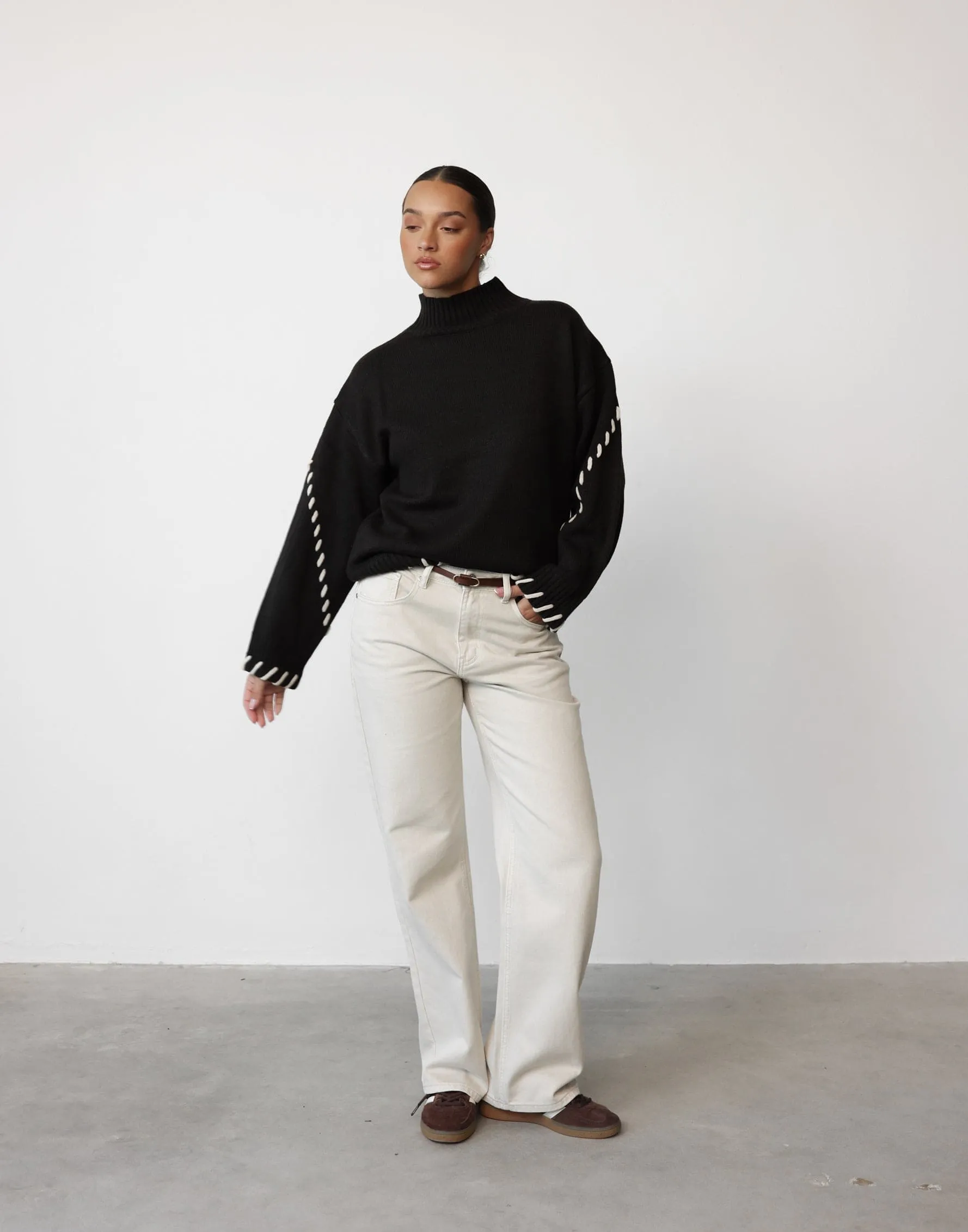 Tifanni Jumper (Dark Chocolate) sold by Charcoal Clothing