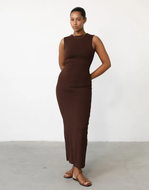 Fable Maxi Dress (Cocoa) sold by Charcoal Clothing