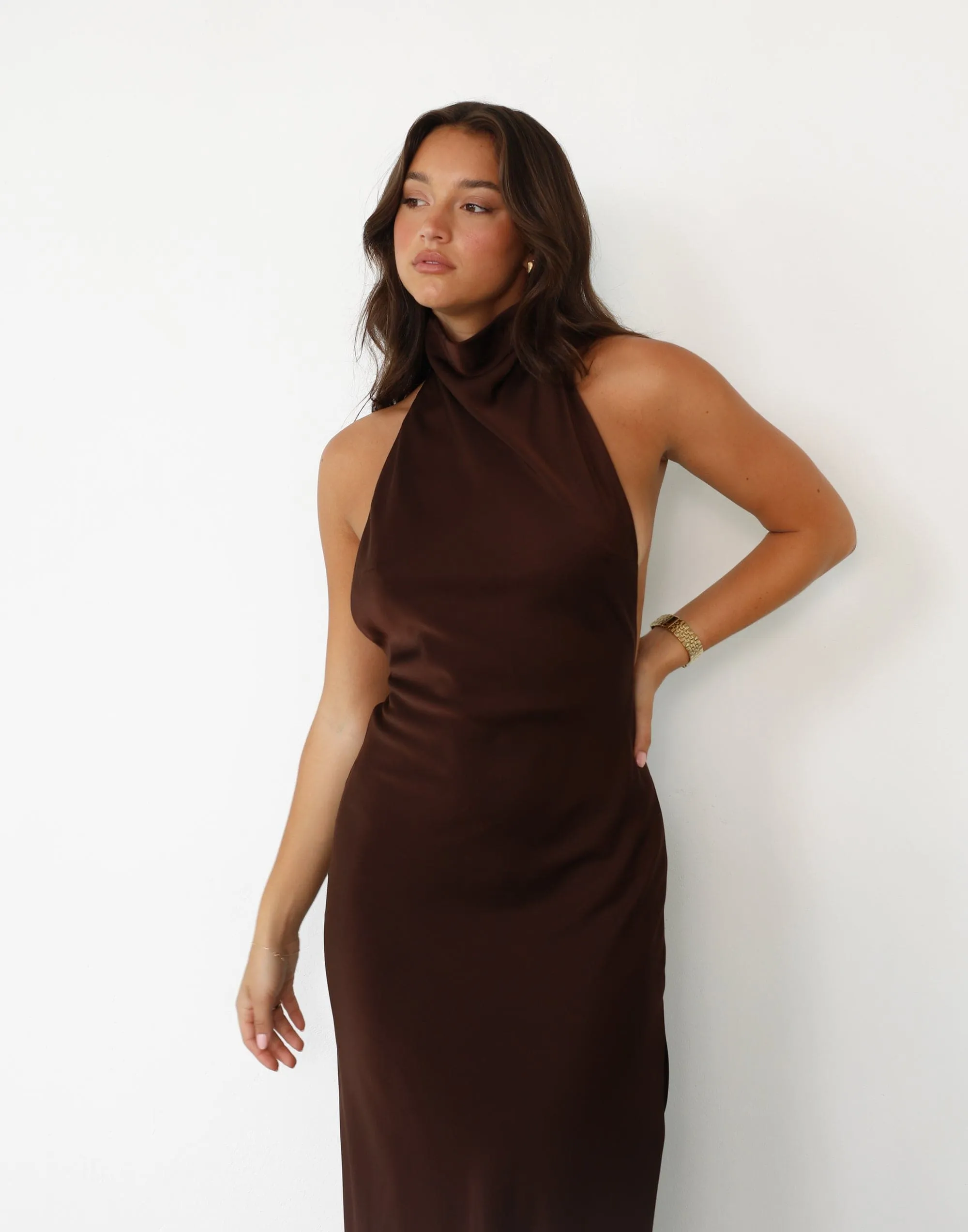 Clara Maxi Dress (Cocoa) sold by Charcoal Clothing product image thumbnail 2
