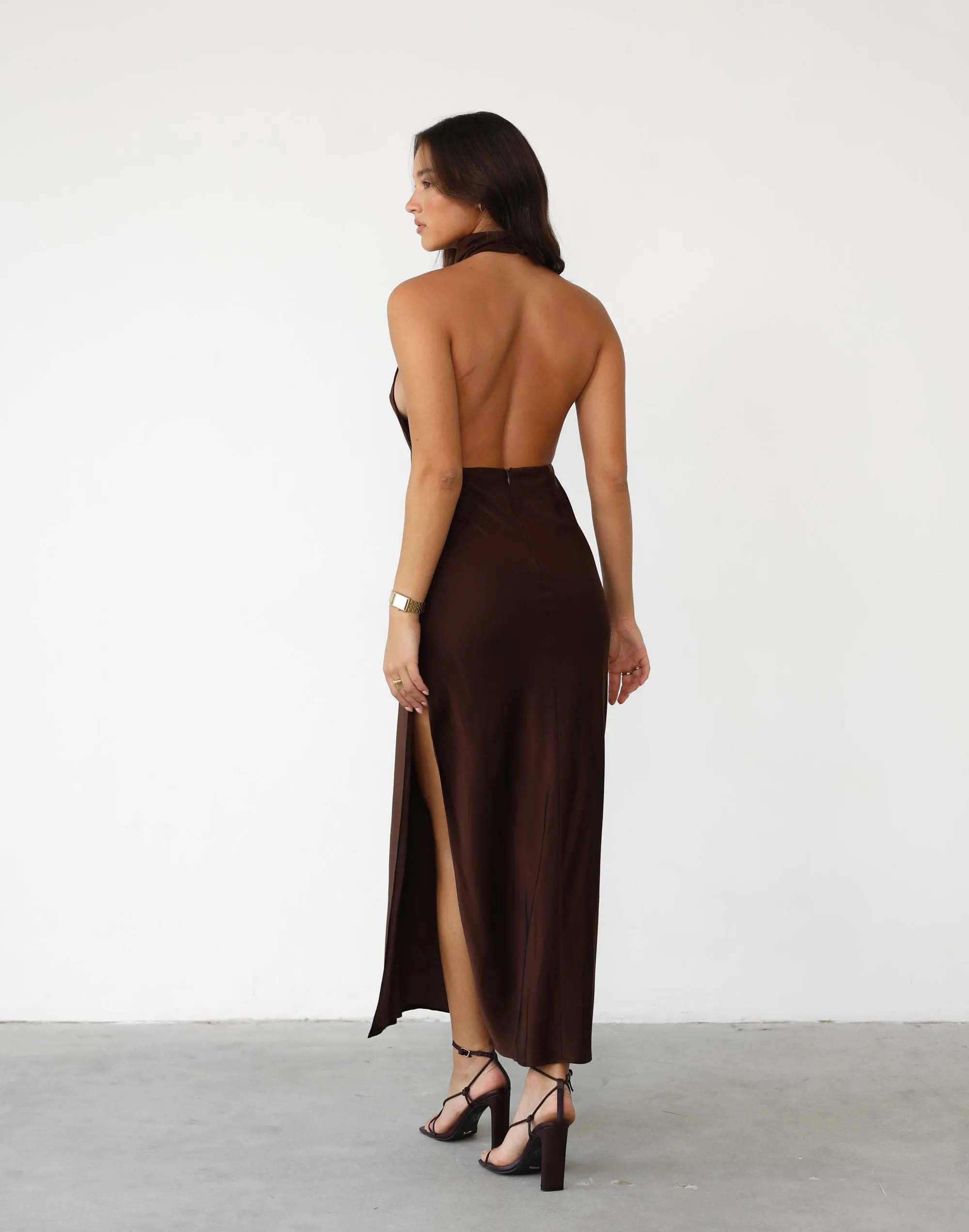 Clara Maxi Dress (Cocoa) sold by Charcoal Clothing product image thumbnail 5
