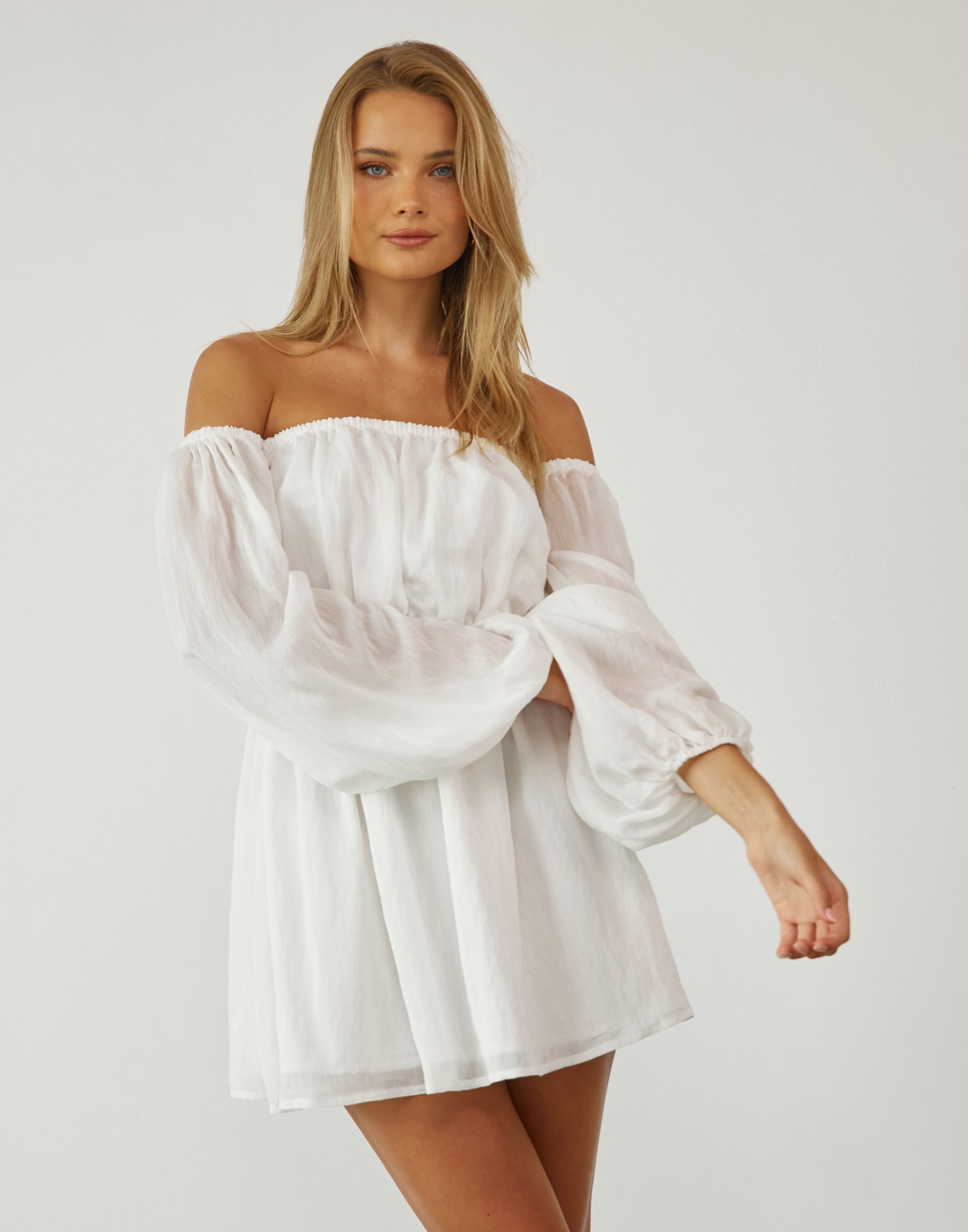 Tahiti Mini Dress (White) sold by Charcoal Clothing product image thumbnail 3