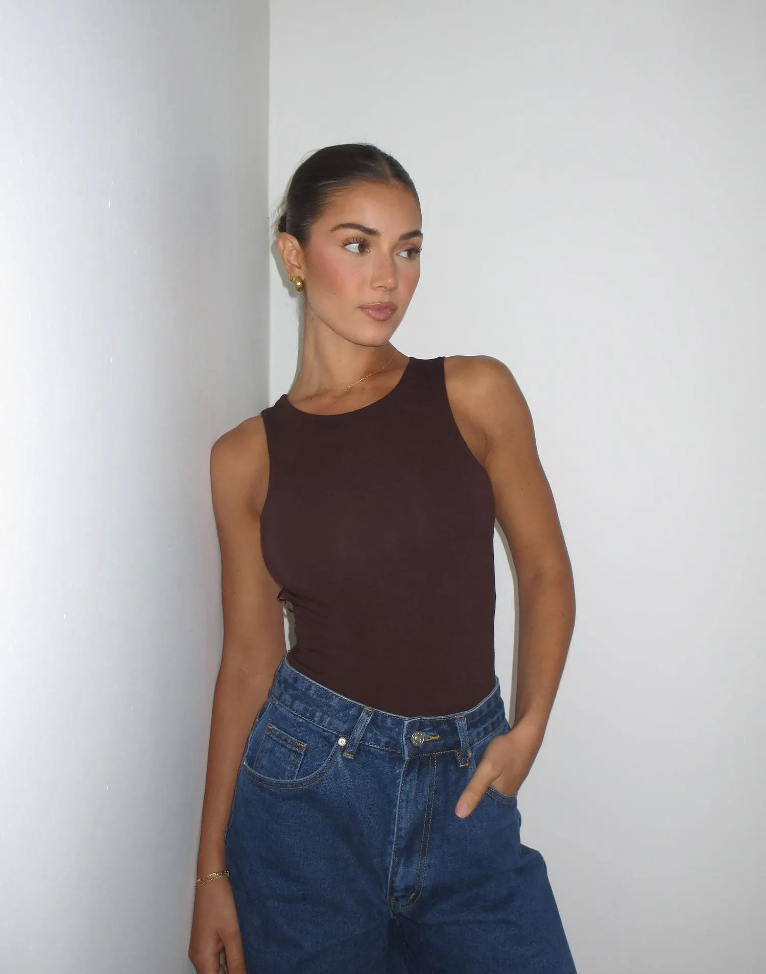 Forget It Bodysuit (Cocoa) sold by Charcoal Clothing product image thumbnail 4