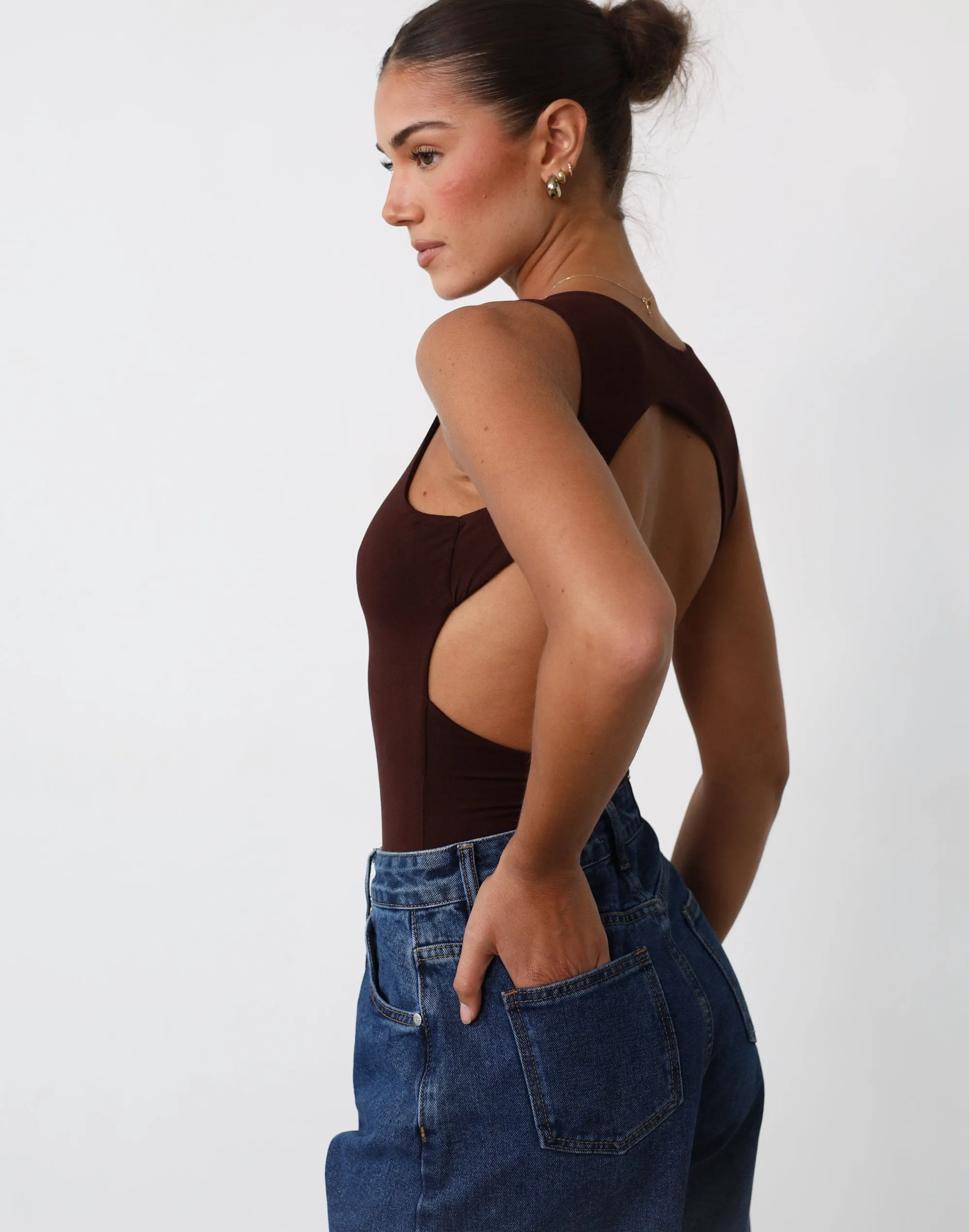 Forget It Bodysuit (Cocoa) sold by Charcoal Clothing product image thumbnail 5