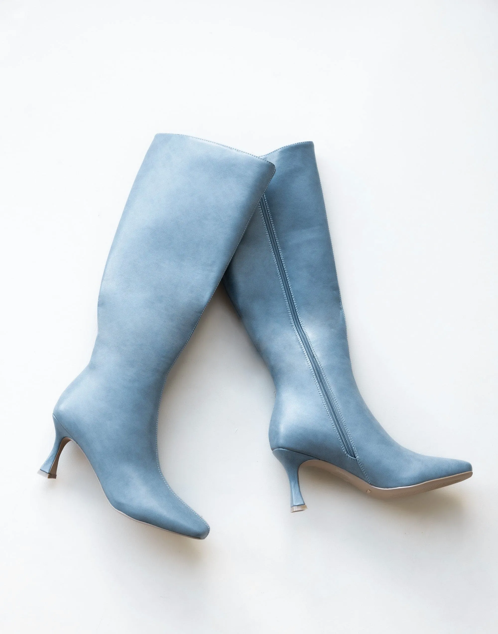 Corbin Long Boots (French Blue) - By Billini sold by Charcoal Clothing