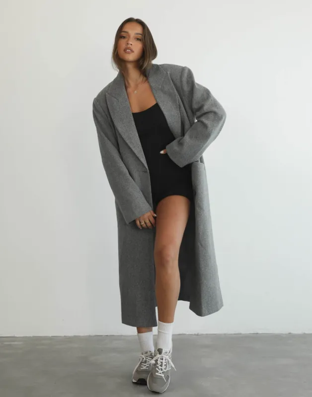 Olsen Coat (Slate) - By Lioness sold by Charcoal Clothing