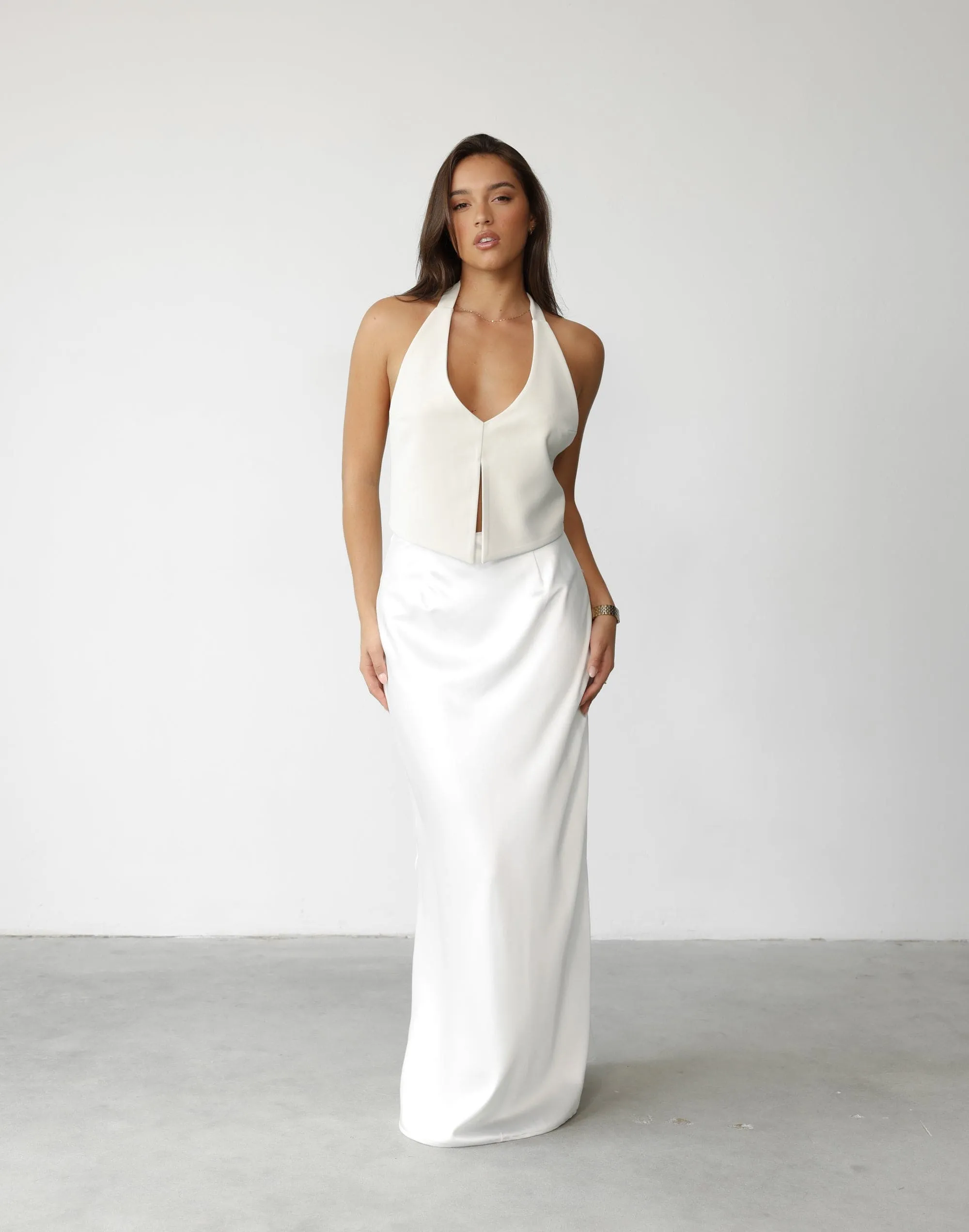 Sincerity Maxi Skirt (White) sold by Charcoal Clothing product image thumbnail 2