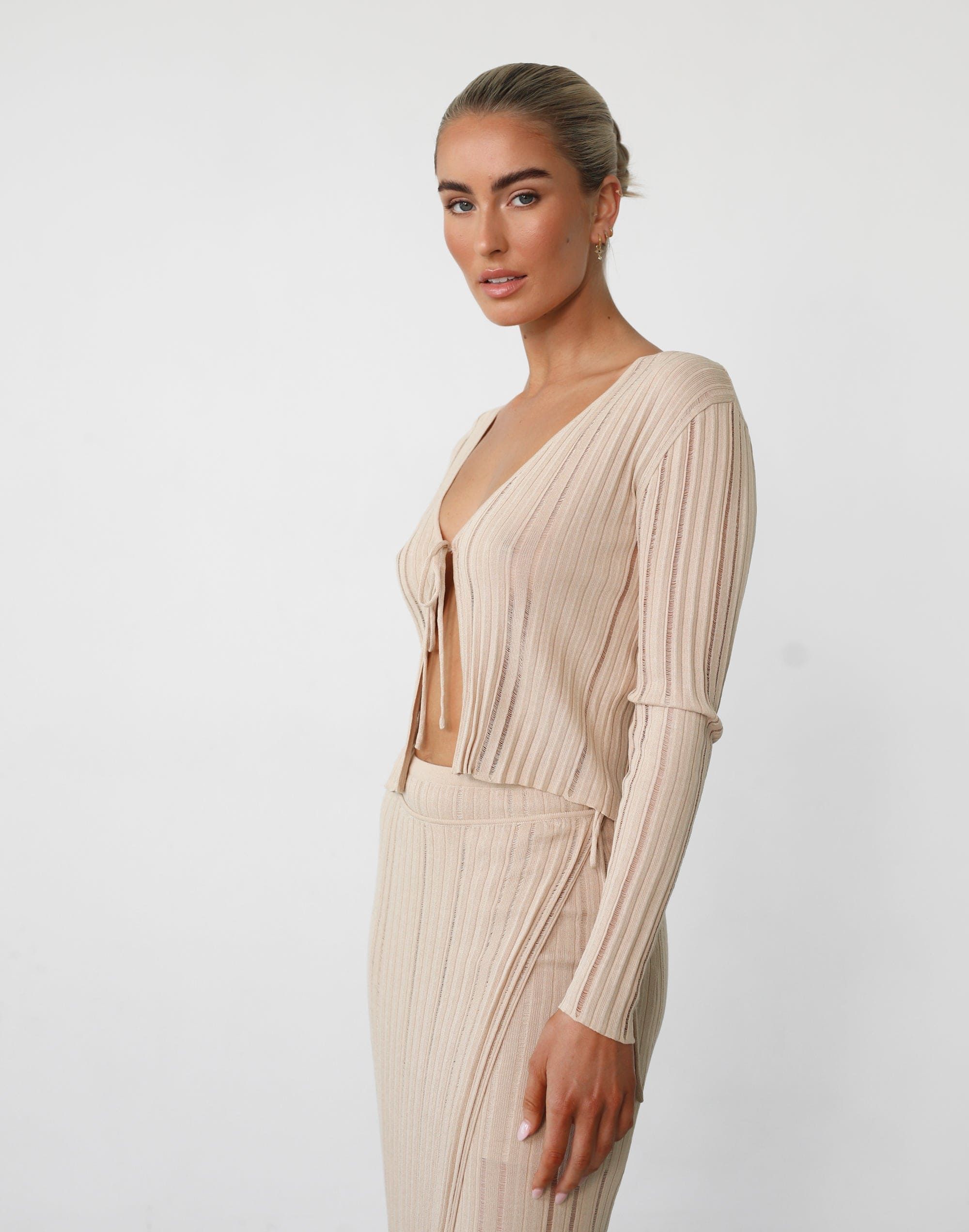 Krystelle Long Sleeve Top (Beige) sold by Charcoal Clothing product image thumbnail 5