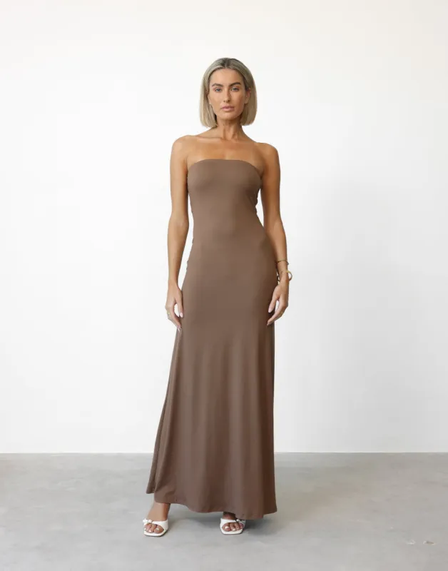 Ada Maxi Dress (Mocha) sold by Charcoal Clothing