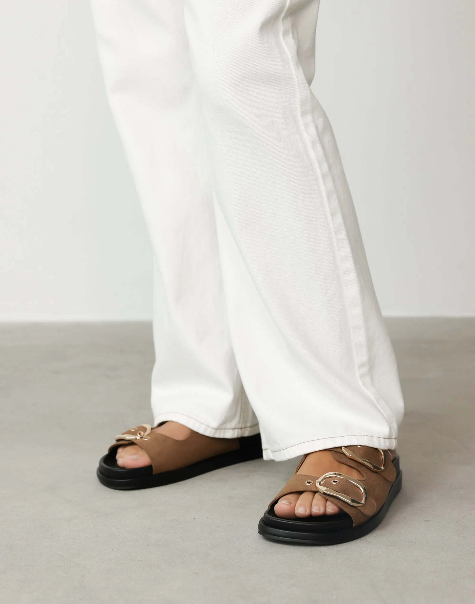 Kasen Slides (Taupe Suede) - By Billini sold by Charcoal Clothing product image thumbnail 2