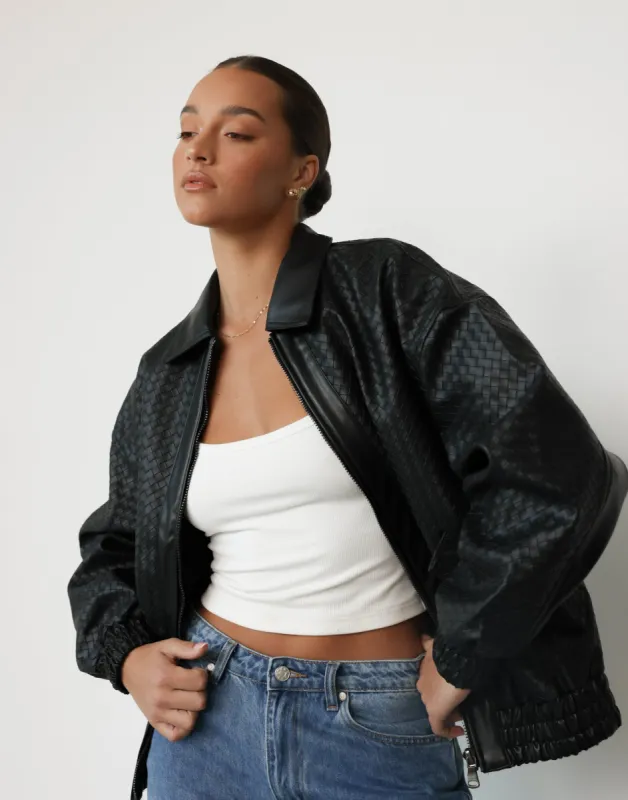 Kenny Bomber (Woven Onyx) - By Lioness sold by Charcoal Clothing