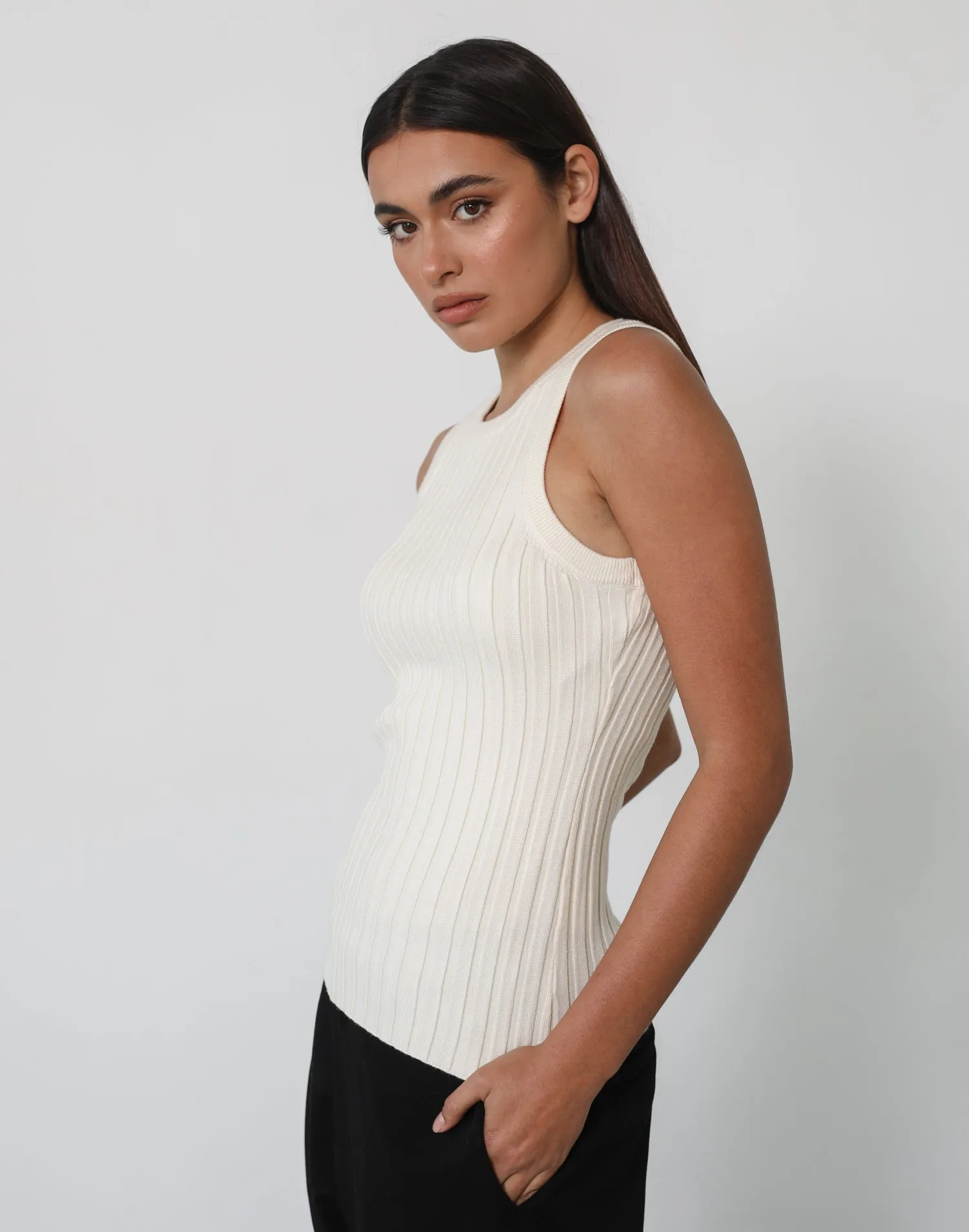 Mae Tank Top (Cream) sold by Charcoal Clothing product image thumbnail 2