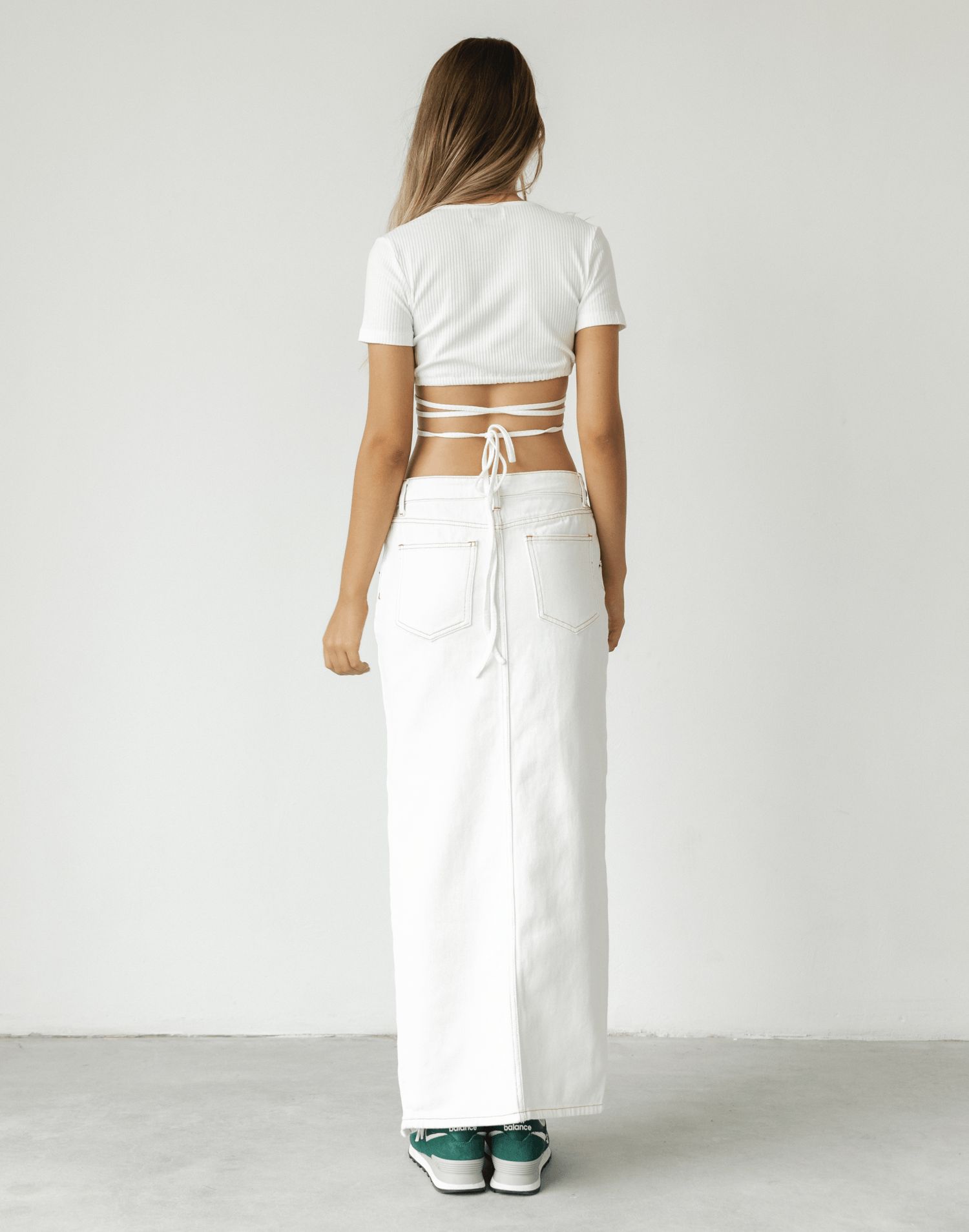 Barbie Split Midi Skirt (Porcelain) - By Lioness sold by Charcoal Clothing product image thumbnail 3