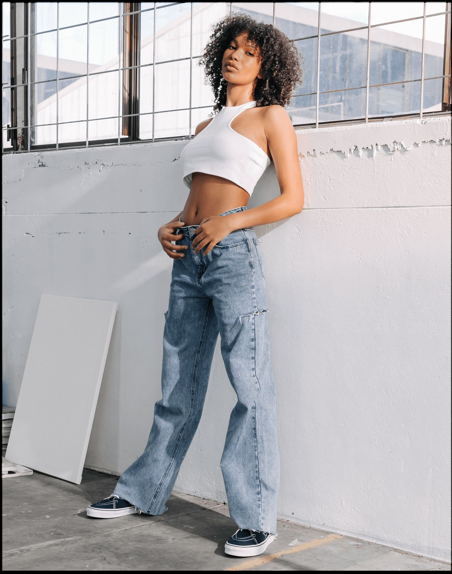 Off Duty Tank Top (White) sold by Charcoal Clothing product image thumbnail 5