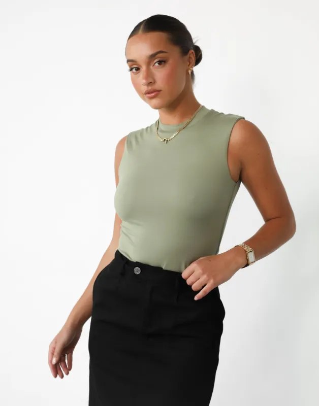 Horizon Tank Top (Pistachio) sold by Charcoal Clothing