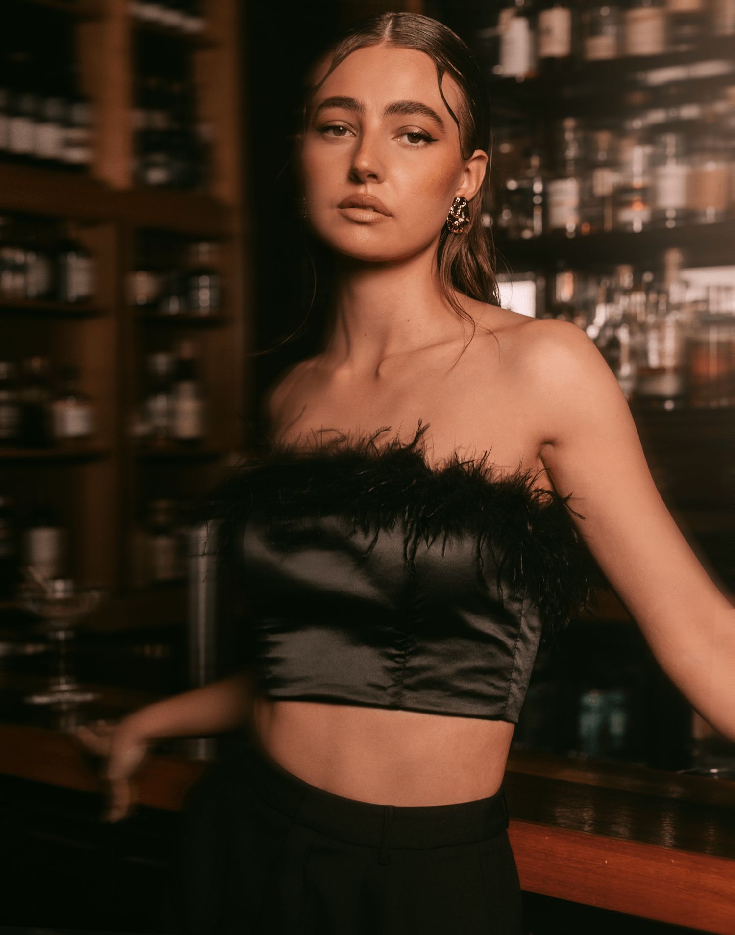 Aquila Corset Top (Black) sold by Charcoal Clothing product image thumbnail 2