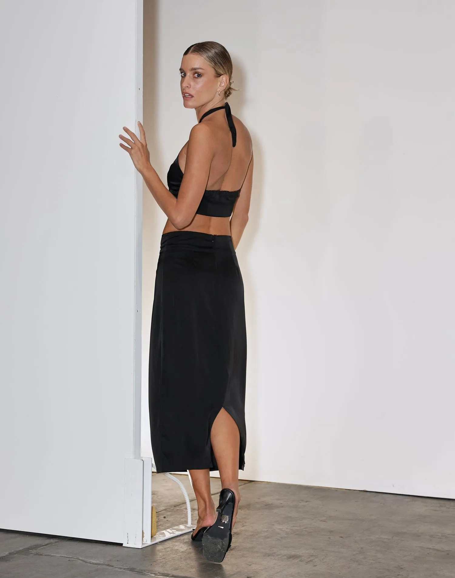 Midnight Kiss Midi Skirt (Black) sold by Charcoal Clothing product image thumbnail 3