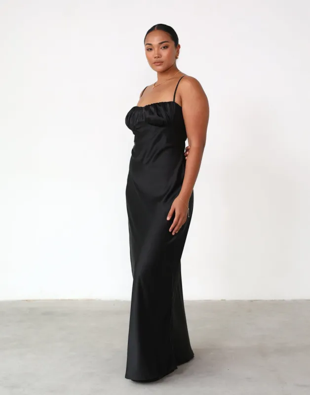 Rosie Maxi Dress (Black) sold by Charcoal Clothing