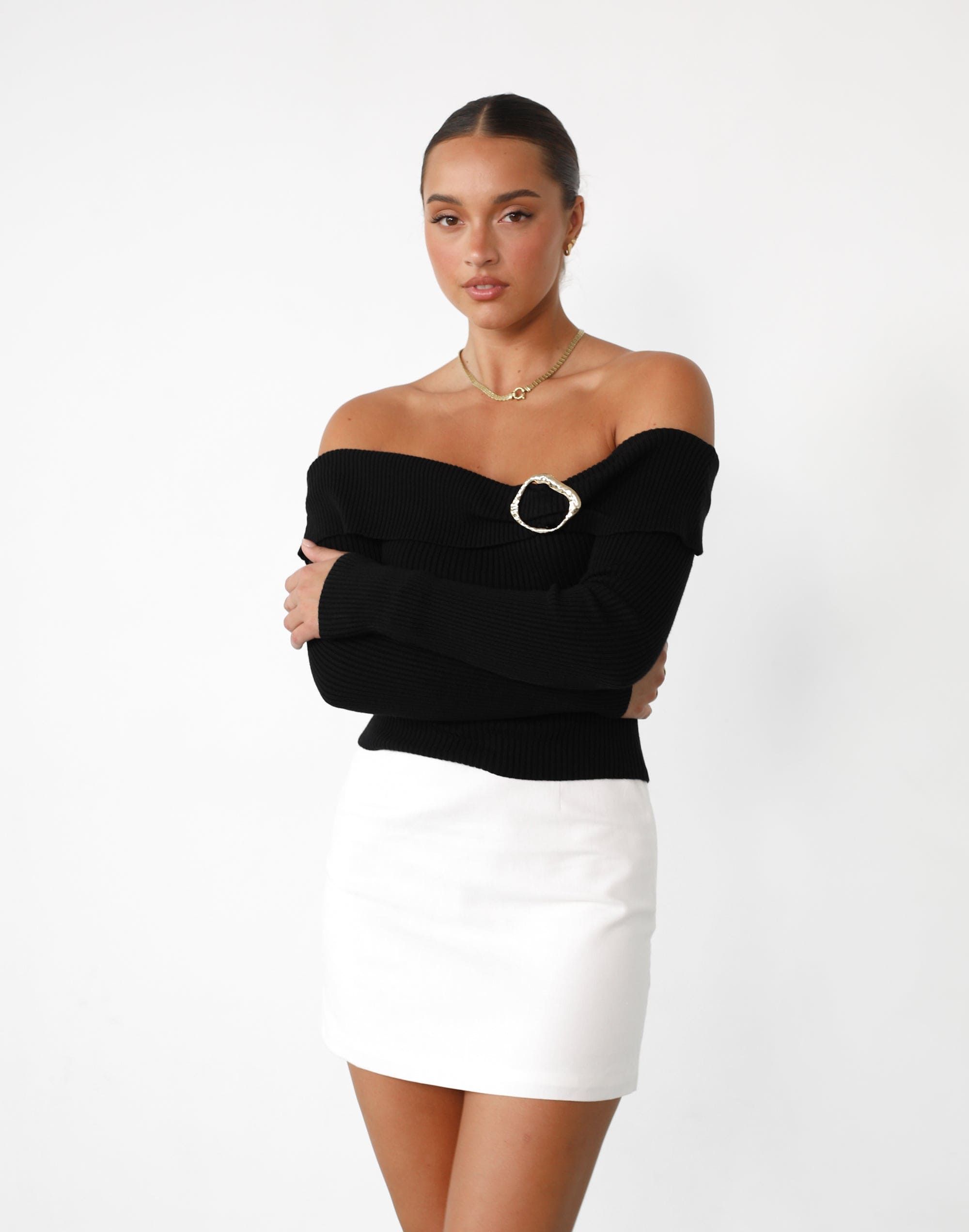Caerynn Long Sleeve Top (Black) sold by Charcoal Clothing product image thumbnail 3