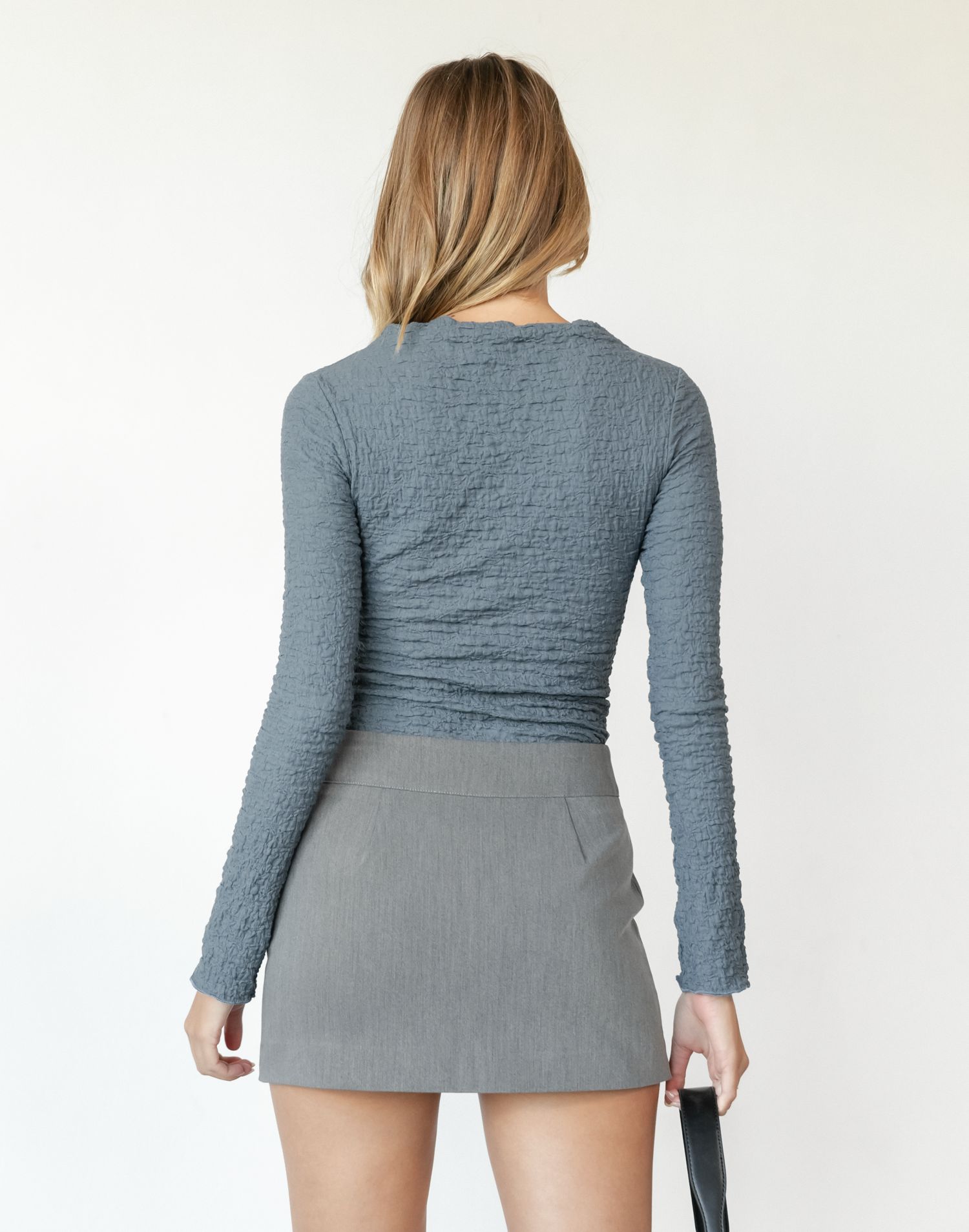 Rachelle Long Sleeve Top (Blue) sold by Charcoal Clothing product image thumbnail 3