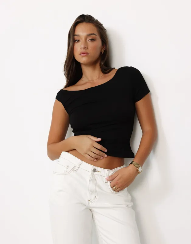 Leona Top (Black) sold by Charcoal Clothing