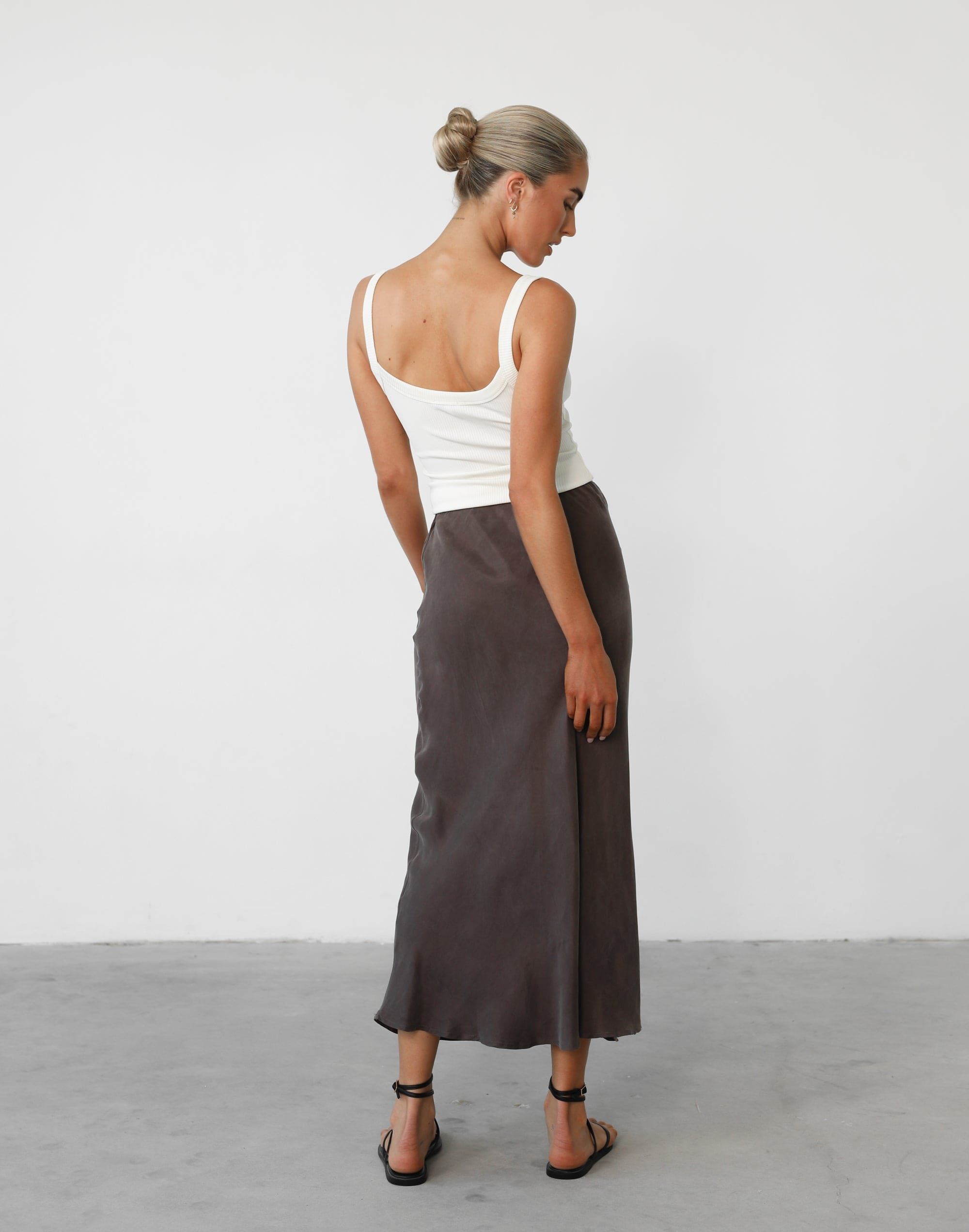 Mimi Midi Skirt (Warm Grey) sold by Charcoal Clothing product image thumbnail 3