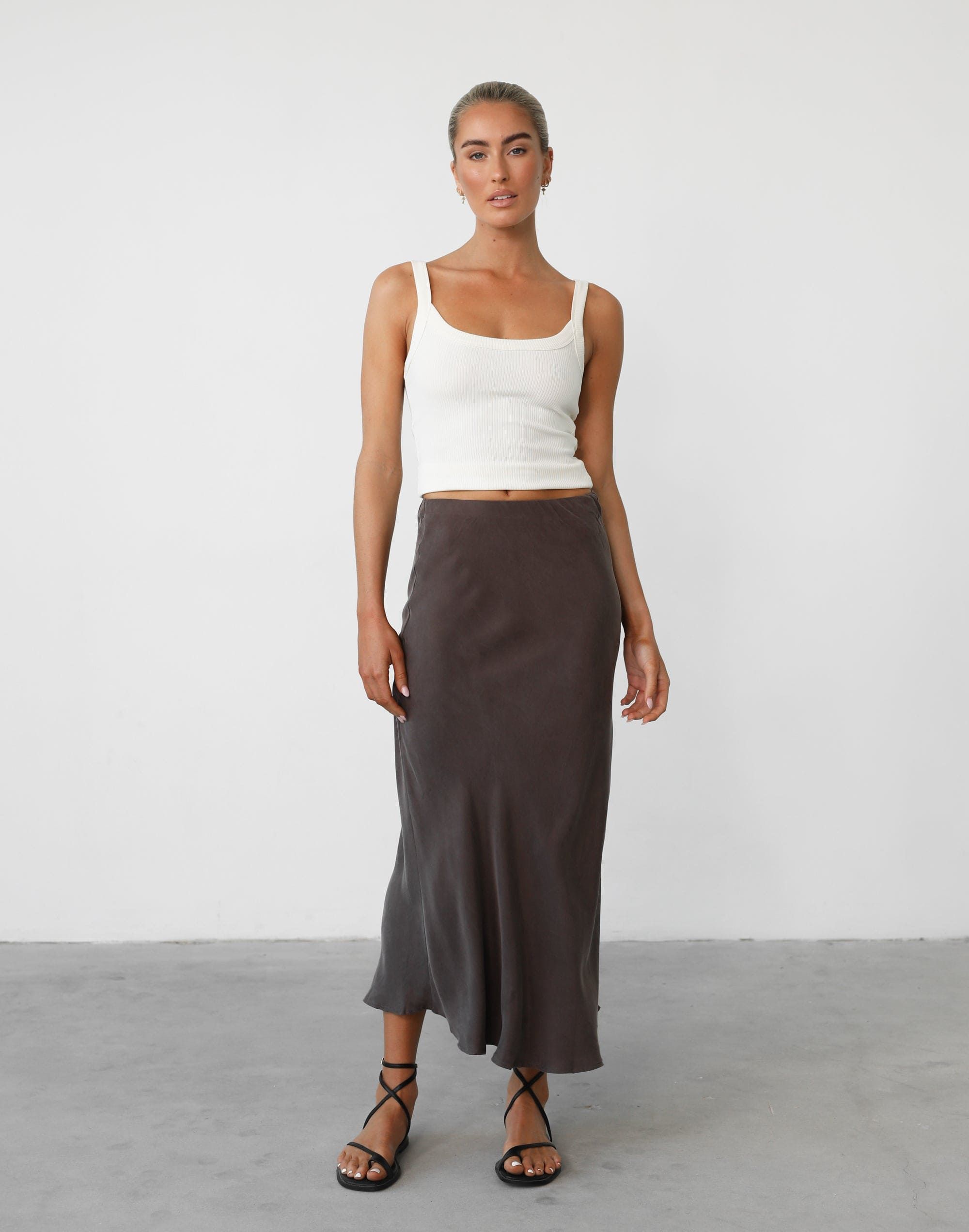 Mimi Midi Skirt (Warm Grey) sold by Charcoal Clothing product image thumbnail 2