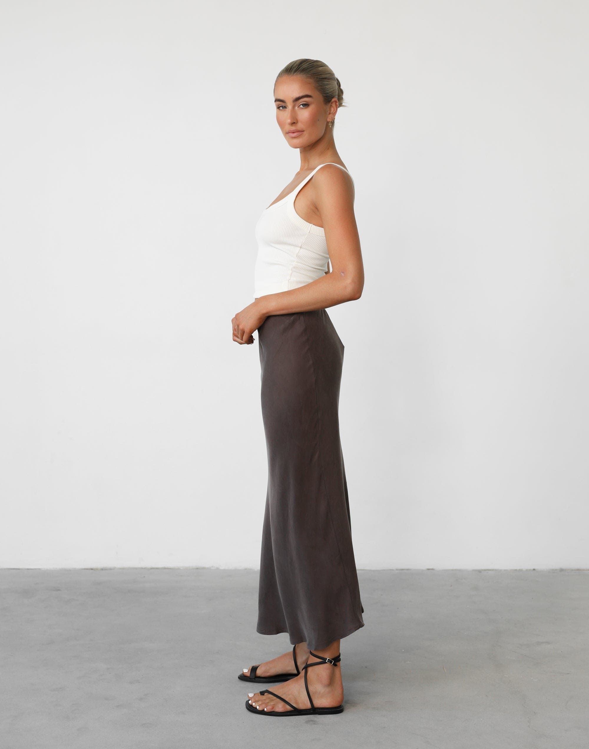 Mimi Midi Skirt (Warm Grey) sold by Charcoal Clothing product image thumbnail 5