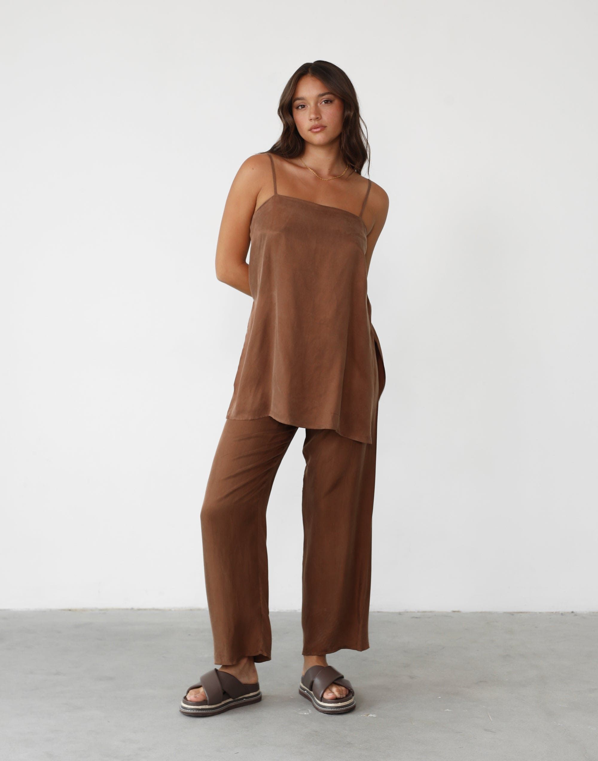 Elska Pants (Mocha) sold by Charcoal Clothing