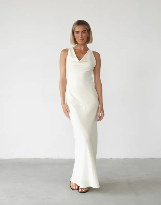 Imogen Maxi Dress (Off White) sold by Charcoal Clothing