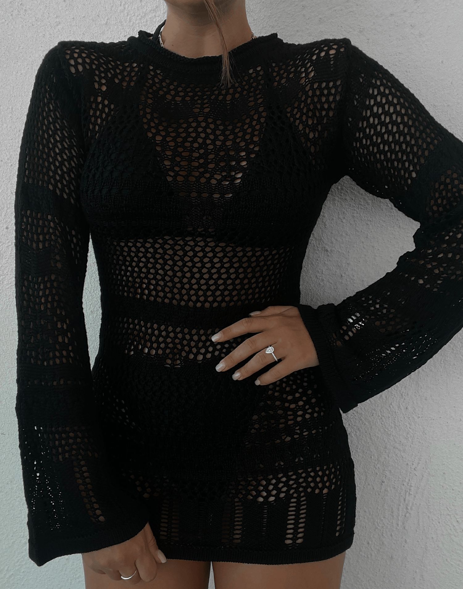 Quicksand Mini Dress (Black) sold by Charcoal Clothing product image thumbnail 5