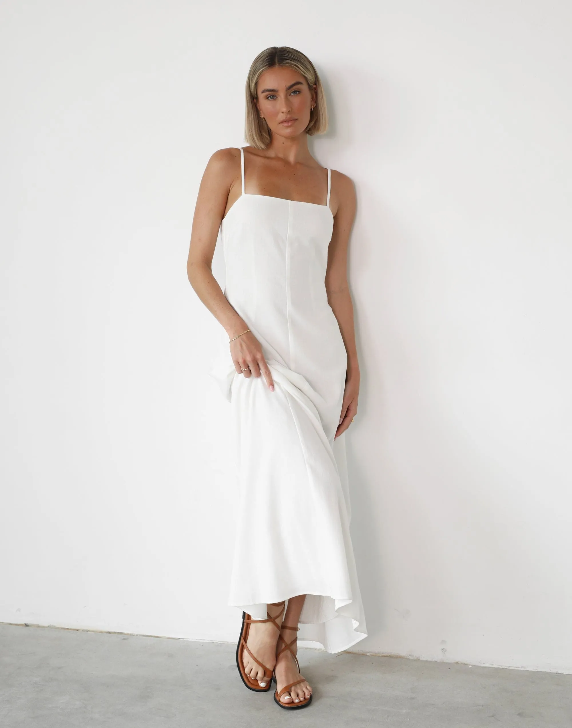 Norah Maxi Dress (White) sold by Charcoal Clothing