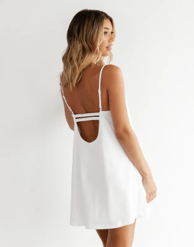 Valerie Mini Dress (White) sold by Charcoal Clothing