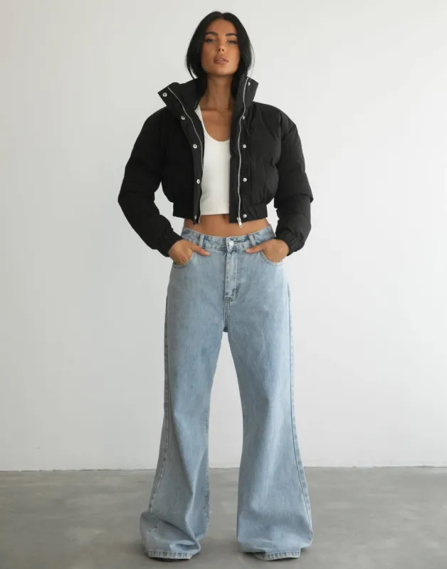 Robbie Puffer Jacket (Black) sold by Charcoal Clothing