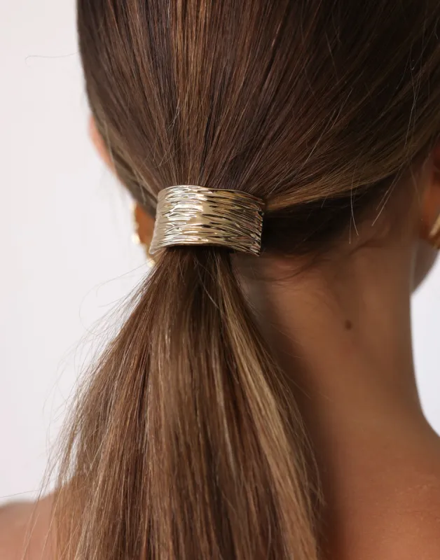 Tasha Hair Tie (Gold) sold by Charcoal Clothing