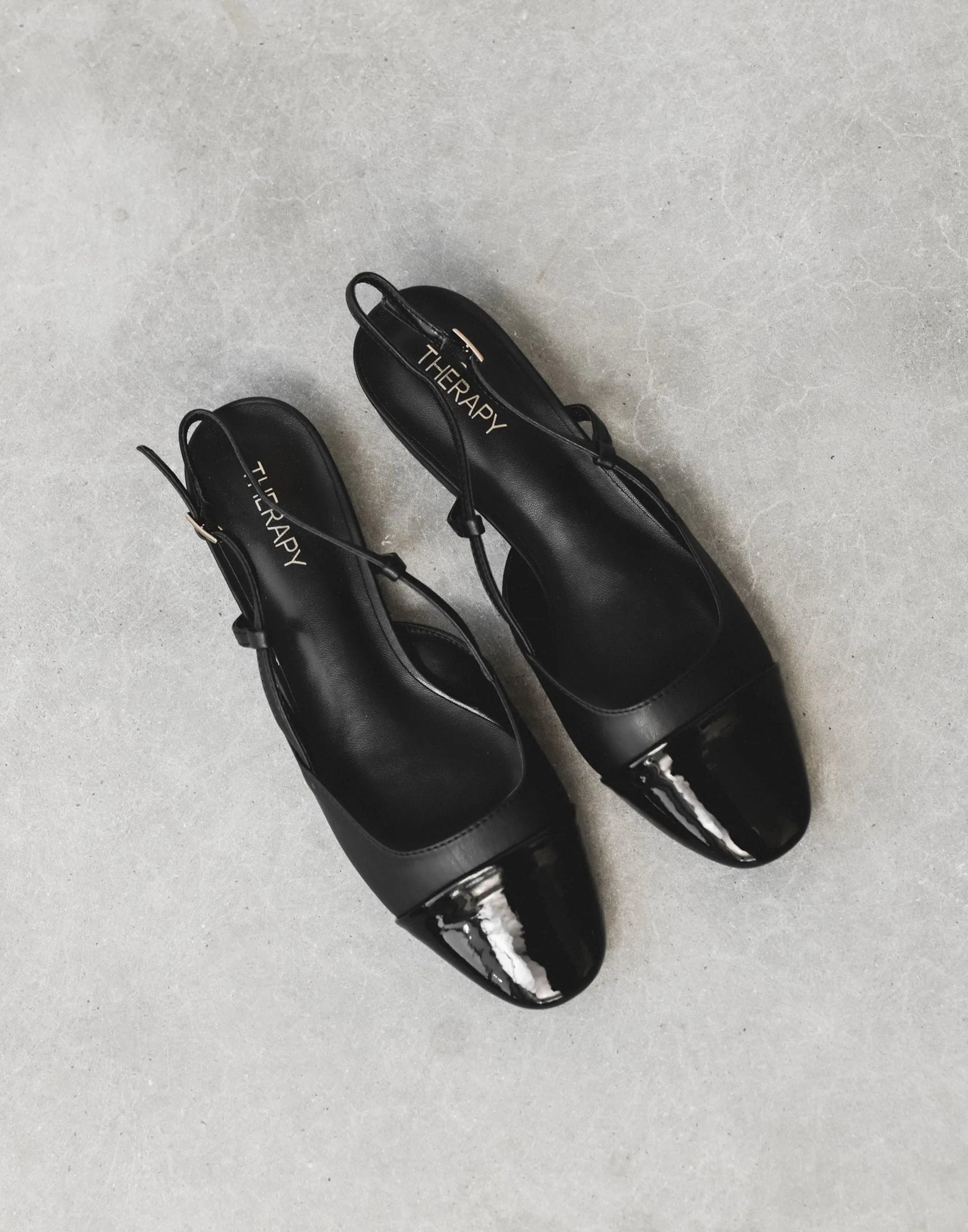 Selene Slingback Ballet (Black Smooth) - By Therapy sold by Charcoal Clothing product image thumbnail 2